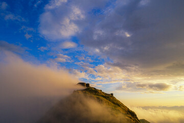 sunrise in the mountains