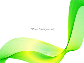 Abstract beautiful green modern wave background