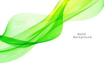 Abstract beautiful green modern wave background