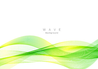 abstract green wave background