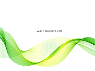 abstract green wave background