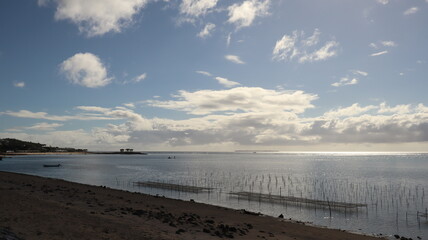 Obraz premium Okinawa, the sea, nature, scenery, clouds