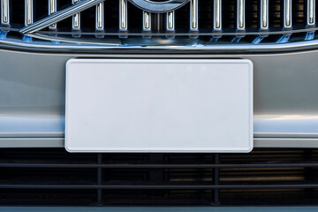 Obraz premium 車のナンバープレート