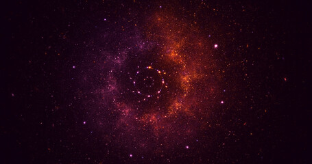 3D rendering abstract round light background