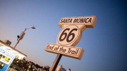 End of the Trail Route 66 Sign 