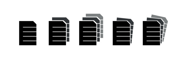 paper icon on white background	