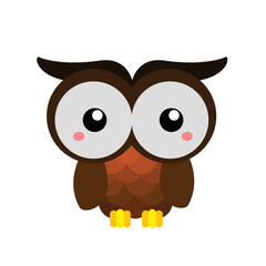 Cute Owl Night Bird Animal Woodland Forest Illustration Vector Clipart