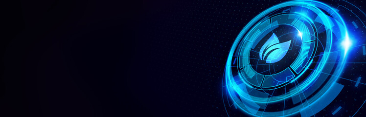 ESG Environmental Social Governance concept. Technology, Internet and network concept. 3d illustration