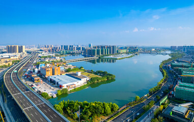 Fototapeta na wymiar Urban Scenery of Shaoxing, Zhejiang Province, China