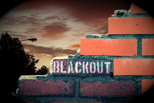 Dunkle Straßen im Blackout