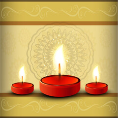 diwali colorful card collection decorativel
