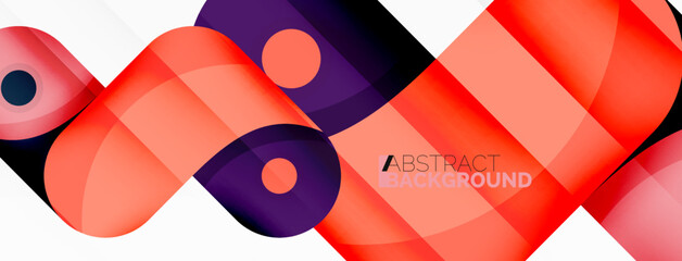 Obraz premium Creative geometric wallpaper. Trendy minimal abstract background. Techno business template for wallpaper, banner, background or landing