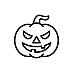 halloween pumpkin icon vector design template