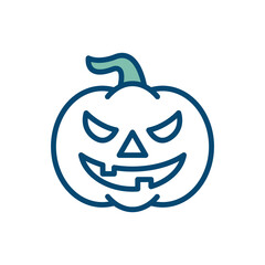 halloween pumpkin icon vector design template