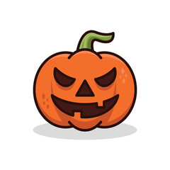 halloween pumpkin icon vector design template