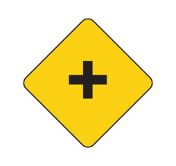 USA traffic road sign. Road sign vector.