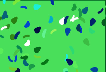 Light Blue, Yellow vector pattern with chaotic shapes.