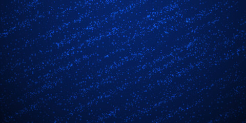 Christmas falling snow background. Subtle flying snow flakes and stars. Festive winter silver snowflake overlay template. Vector illustration