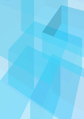 The illustrations and clipart. Vector image. Abstract image. Blue cubes in blue space in portrait view.