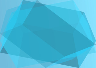 The illustrations and clipart. Vector image. Abstract image. Blue diamond in blue space in landscape view.