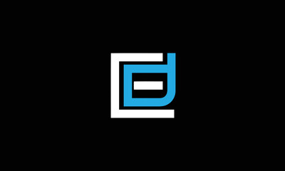 Creative ED Letter Logo Design Idea