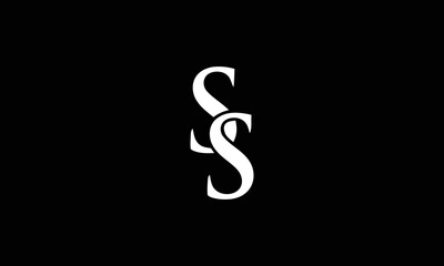 SS initials monogram letter logo design