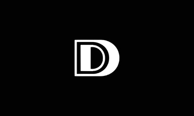 DD D initials monogram letter logo design