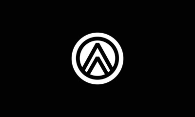 AA Letter Initial Icon Logo Design Vector Illustration