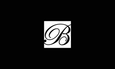 Abstract letter b logo vector. symbol icon design template.