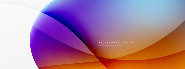 Obraz premium Fluid color abstract background. Liquid gradients, wave pattern. Trendy techno business template for wallpaper, banner, background or landing