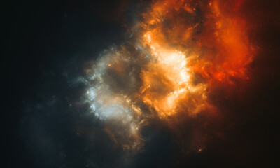 Space nebula galaxy explosion background