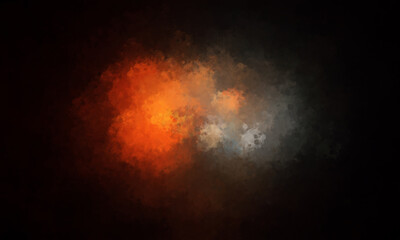 Fototapeta na wymiar Watercolor abstract fire smoke background