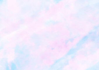 ピンクと水色の水彩風の背景素材