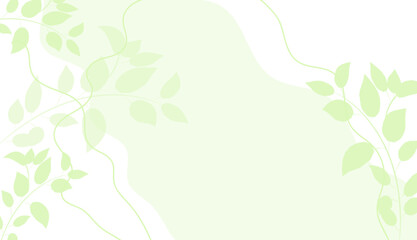 background for banner with plant elements
