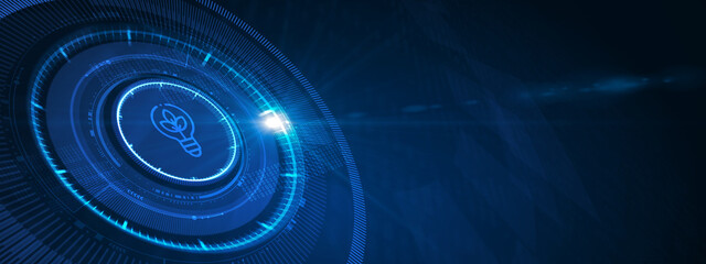 ESG Environmental Social Governance concept. Technology, Internet and network concept. 3d illustration