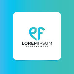   pf letter design for logo and icon.az typography for technology, business and real estate brand.az monogram logo.vector