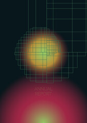 Minimal Minimal Geometric Vector Poster Design with Lines and Gradient Colorful Circles. Collection of Abstract Backgrounds for Covers, Flyers, Templates, Booklets, Cards, Brochures, Branding, etc.