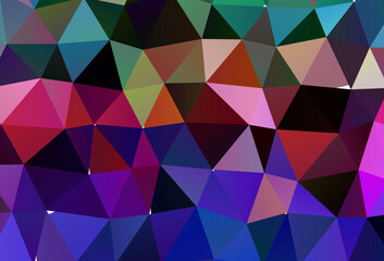 Light Multicolor, Rainbow vector low poly layout.