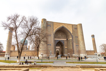 Bibi Khanum cathedral mosque. Samarkand city, Uzbekistan.