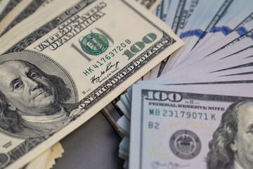pack of money, American dollar banknotes stack, old banknotes vs new, rich, luxury, currency,...
