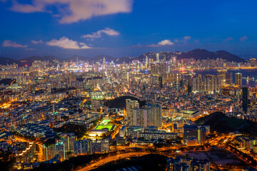 Hong Kong Cityscape from Kowloon Peak