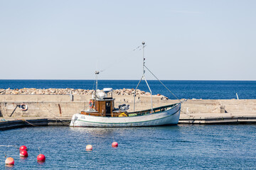 Fishing boat by the pier Gotland 