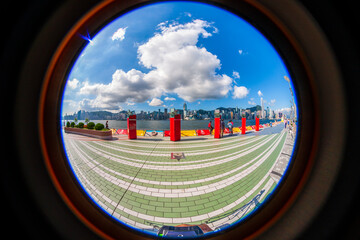 Victoria Harbor & Avenue of Stars at Morning, Hong Kong