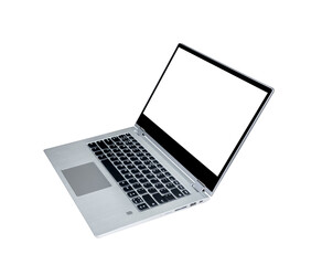 Laptop computer with white screen
