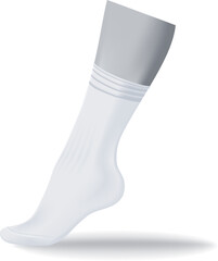 Mid calf simple socks design, unisex clothing
