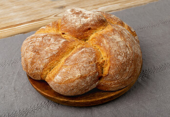 Homemade Braided Bread Isolated