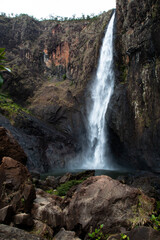 Fototapeta na wymiar Wallaman Falls, waterfall, in tropical Queensland, Australia