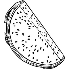 Hand drawn Dragon Fruit