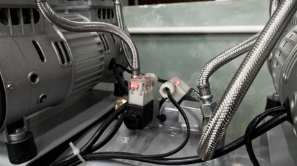 Technology of silent Air compressor to supply air pressure.