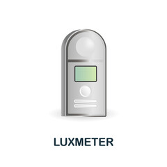 Luxmeter icon. 3d illustration from measuring collection. Creative Luxmeter 3d icon for web design, templates, infographics and more